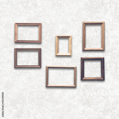 frames on white wall