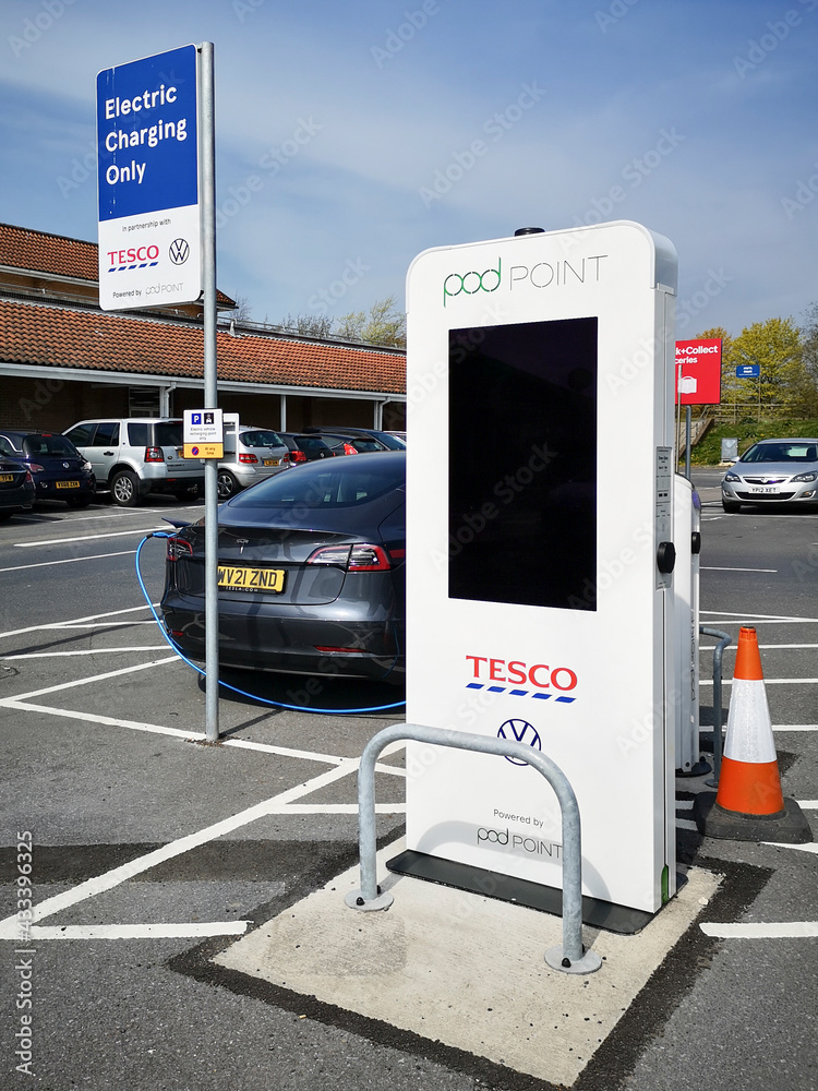 Swansea, UK: April 20, 2021: Pod Point is a leading UK provider of ...