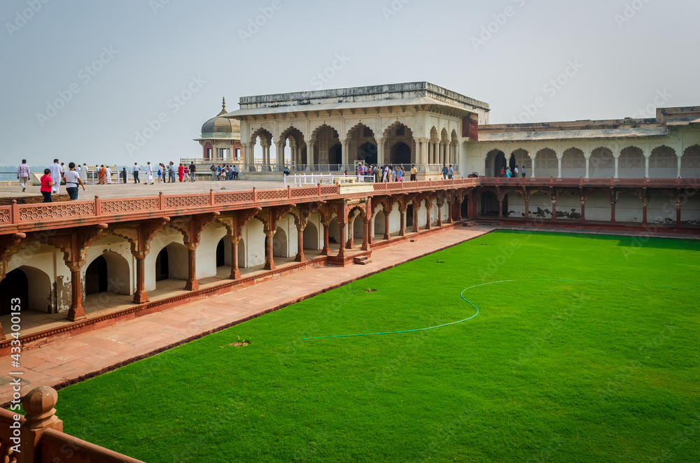 Agra fort in Uttar Pradesh, India