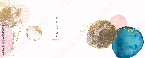 Asian background ,Oriental Japanese style abstract pattern background design  with water color texture