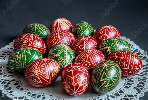 Easter eggs with Hungarian motives