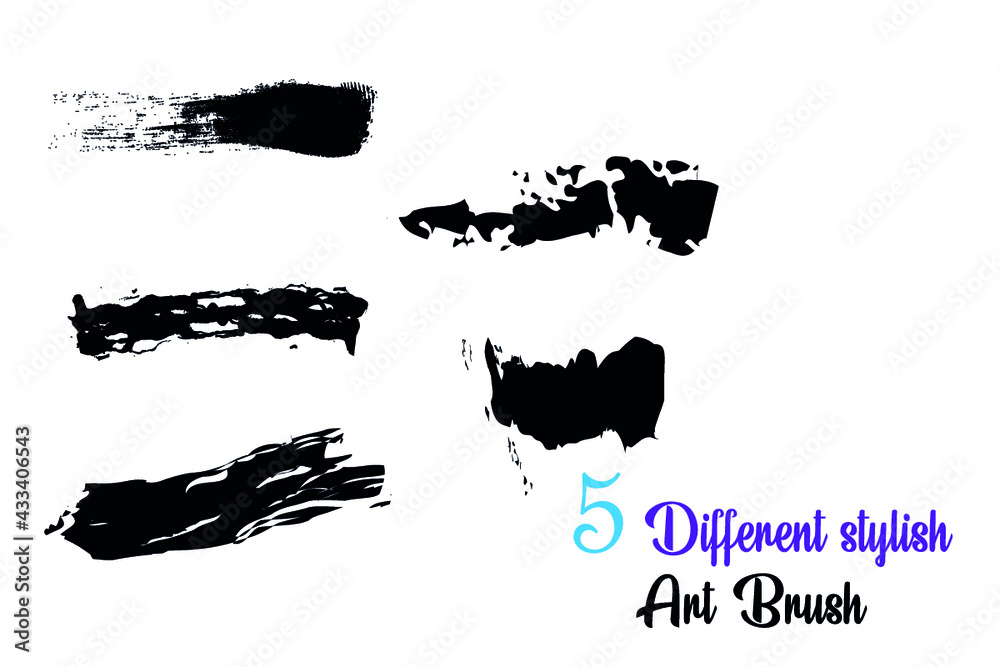 Different kind of art brushes