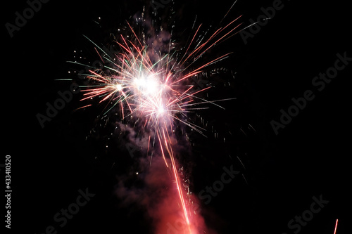 Colorful firework background