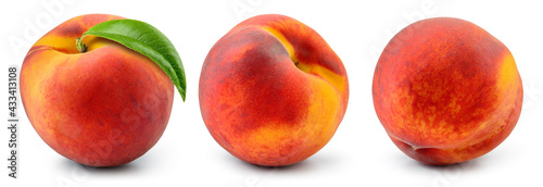 Vászonkép Peach isolated