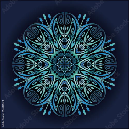 mandala art ornament for printing