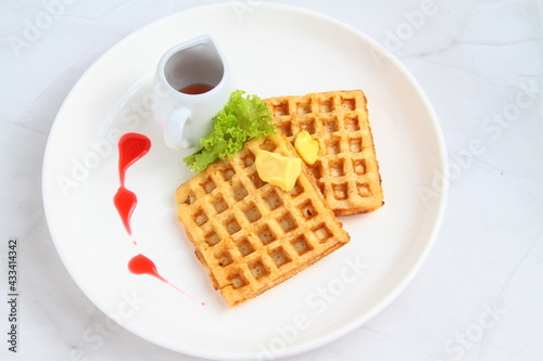 Freshly made Belgian Waffles