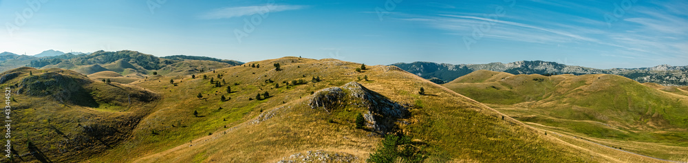 Breathtaking landscape in Montenegro highlands near Durmitor national park