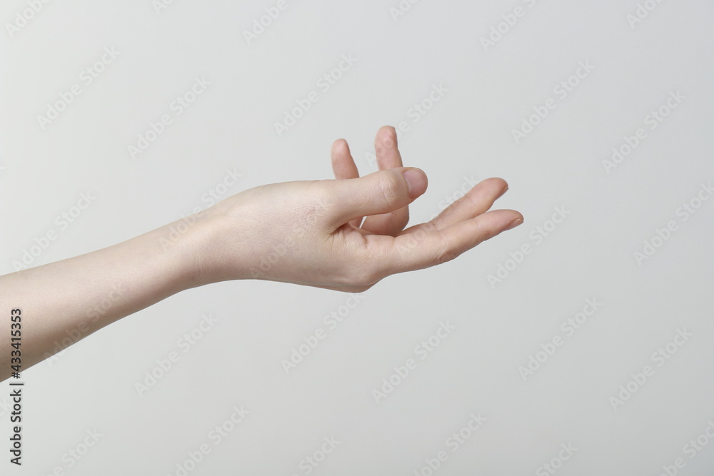 Cropped Hand Of Woman Gesturing Cropped Hand Of Woman Gesturing