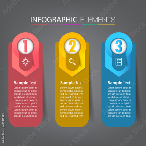 modern text box template, banner Infographics