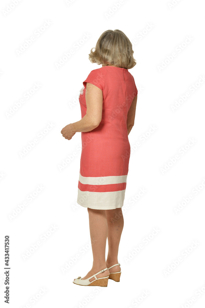 beautiful senior woman isolated on white background beautiful senior woman isolated on white background