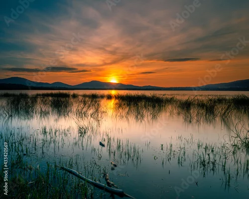 Obraz Magiczny zachód słońca