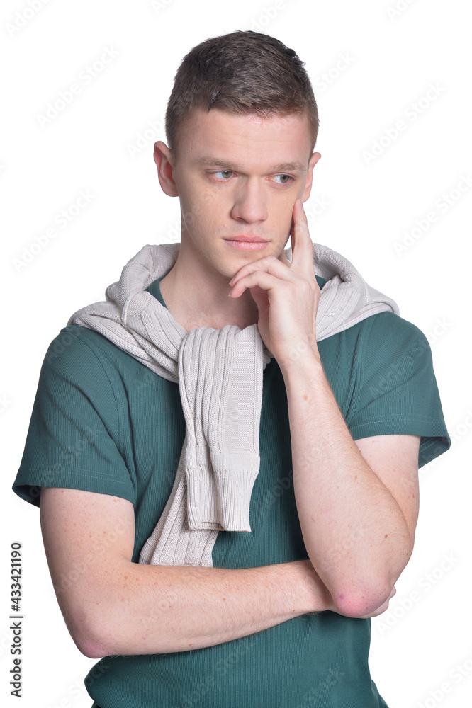 Studio portrait of handsome young man Studio portrait of handsome young man