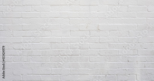 wide 4K white brick texture background