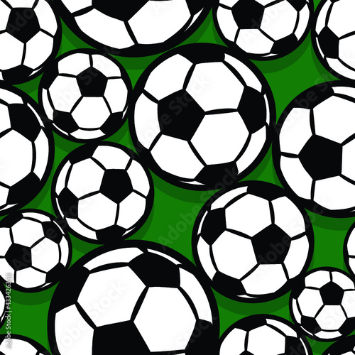 Football soccer ball seamless pattern vector digital paper design. Ideal for wallpaper  cover  wrapping paper  packaging  textile design and any kind of decoration