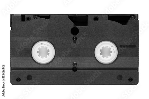 OLd video cassette isolated on whie