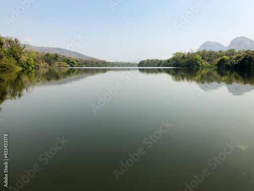 Boat ride through the glassy waters