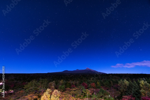 北海道駒ヶ岳の夜景