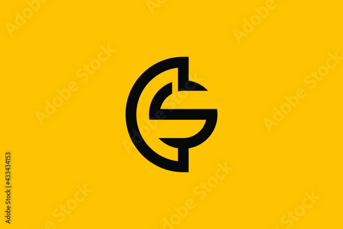 SC logo letter design on luxury background. CS logo monogram initials letter concept. SC icon logo design. CS elegant and Professional letter icon design on background. C S CS SC