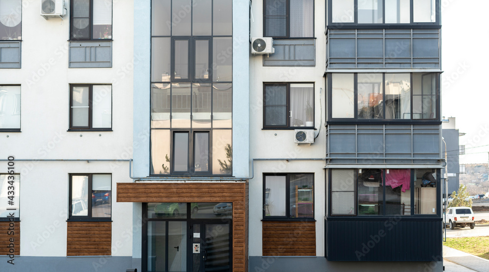 Obraz premium modern real estate architecture facade outdoors