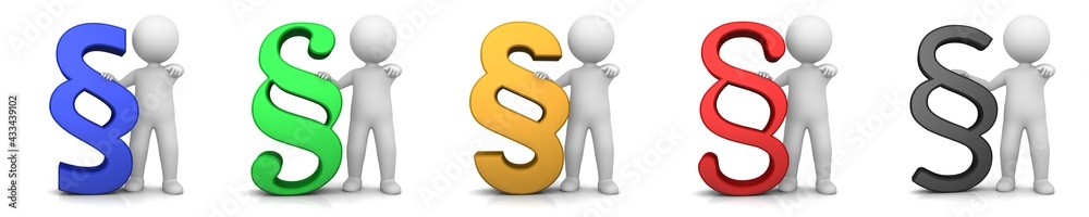 Paragraph sign article § symbol legal consulting icon lawyer advocate judge advice assistance graphic white stickman person law justice judgement illustration 3d rendering Paragraph sign article § symbol legal consulting icon lawyer advocate judge advice assistance graphic white stickman person law justice judgement illustration 3d rendering