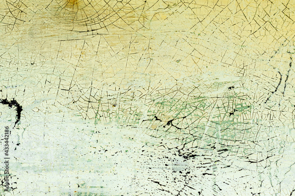Fototapeta premium Metal texture with scratches and cracks which can be used as a background