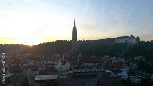 Landshuter Innenstadt in Bayern am Morgen photo