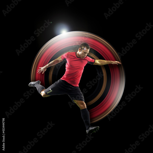 Abstract desing, concept of sport, action, motion in sport © master1305