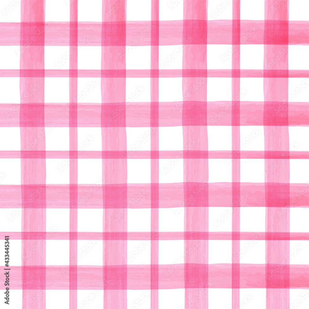 Red watercolor seamless checkered pattern Red watercolor seamless checkered pattern