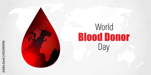 vector illustration for world blood donor day