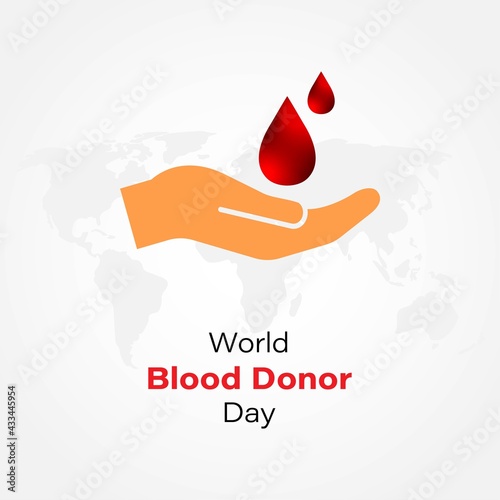 vector illustration for world blood donor day