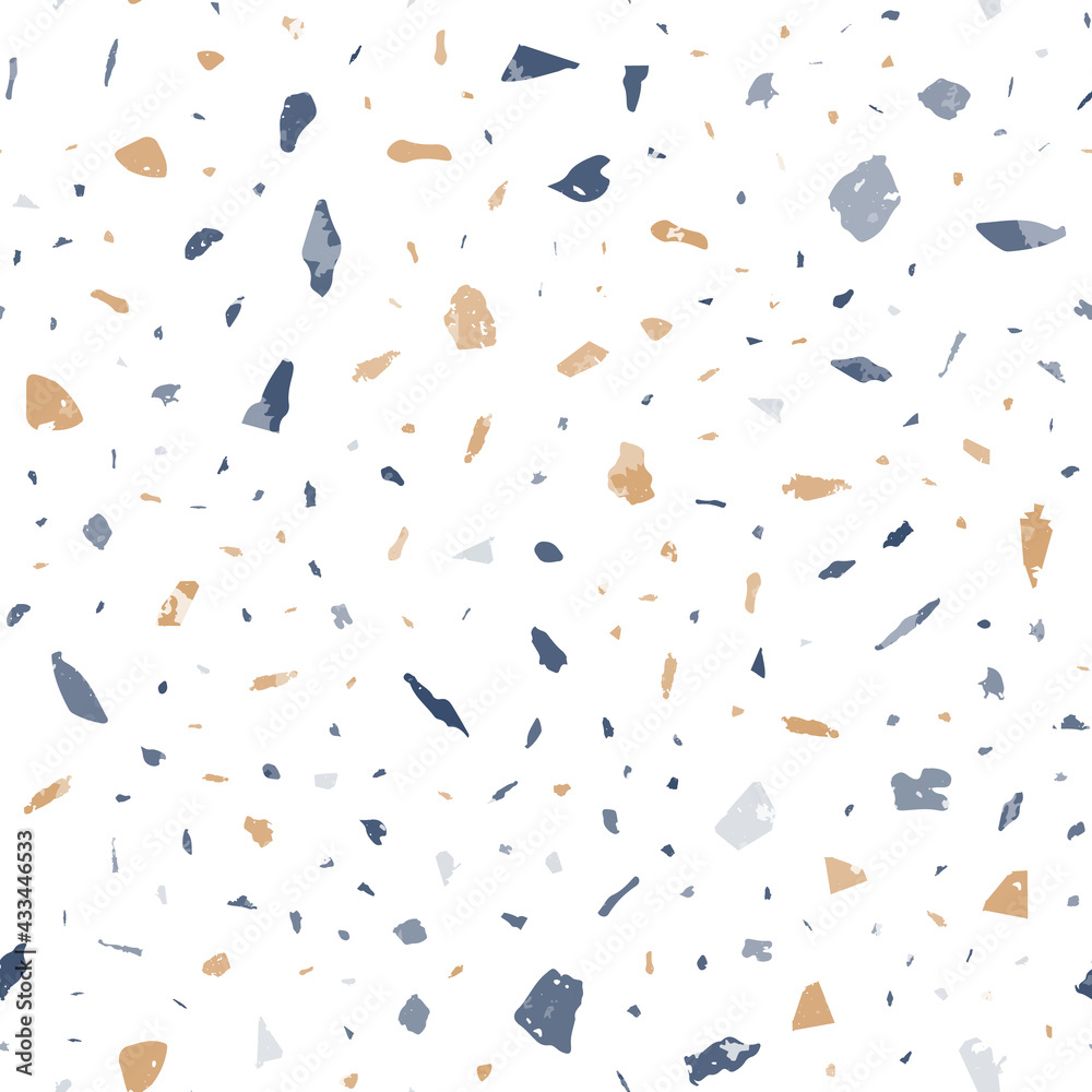 Terrazzo seamless pattern. Gentle classic flooring Terrazzo seamless pattern. Gentle classic flooring