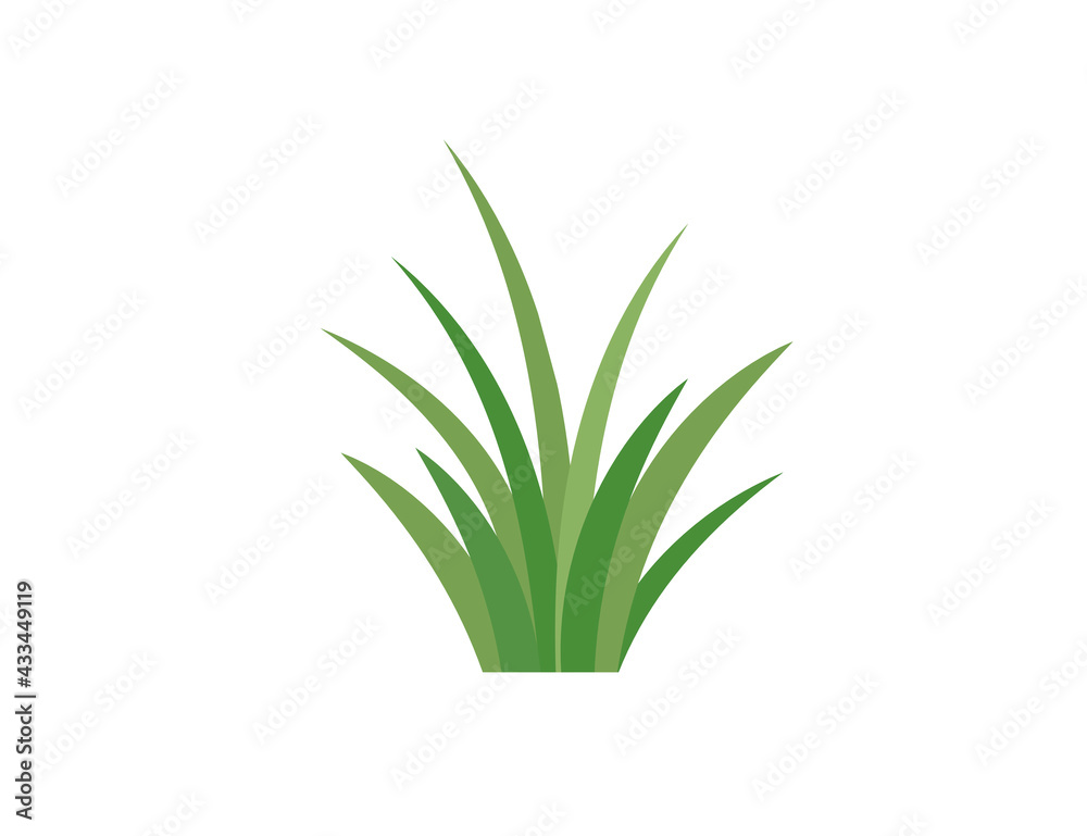 Green grass. Gazon. Vector icon. web version.