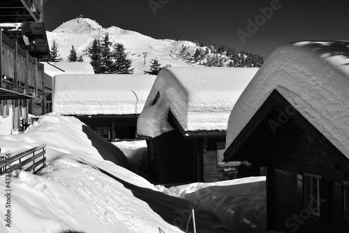 Chalets under Snow photo