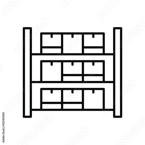 Warehouse icon vector set. storage illustration sign collection. store symbol or logo.