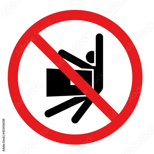 Symbol of crushing injury Vector illustration