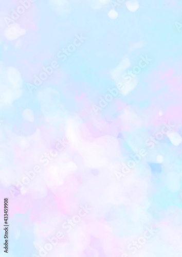 ピンクと水色の淡い水彩テクスチャ背景