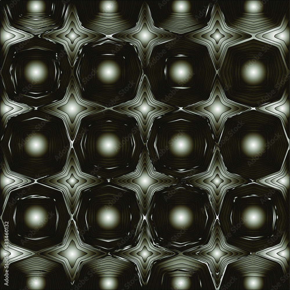 Pattern with a black-and-white gradient . Abstract metallic background Pattern with a black-and-white gradient . Abstract metallic background