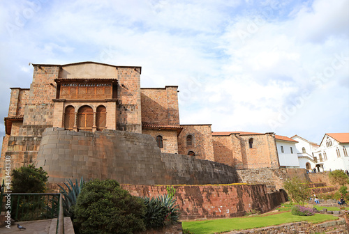 Coricancha with the Convent of Santo Domingo, a Remarkable Landmark in the Historic Center of Cusco, Peru photo