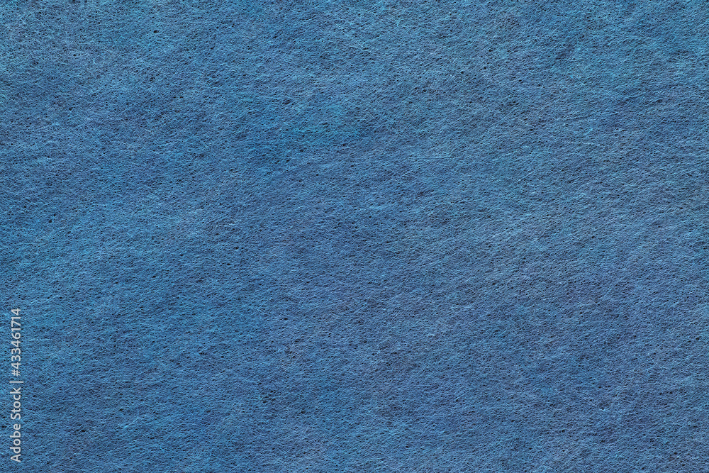 Obraz premium 和紙テクスチャー背景(青色) 細かい繊維が沢山ある紺青色の因州和紙 