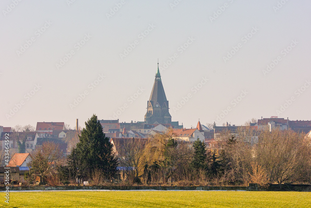 ´ Riesa City in Saxony, Germany