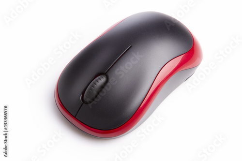 wireless computer mouse isolated on white