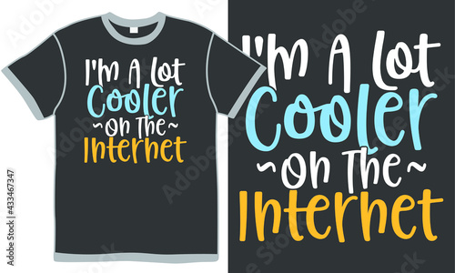 i'm a lot cooler on the internet, ambiguous humor, greetings cards, cooler on the internet quotes