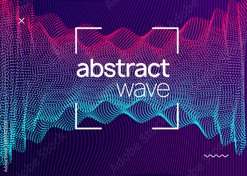 Gradient party flyer. Electro dance music. Electronic trance sound. Club dj poster. Techno event.
