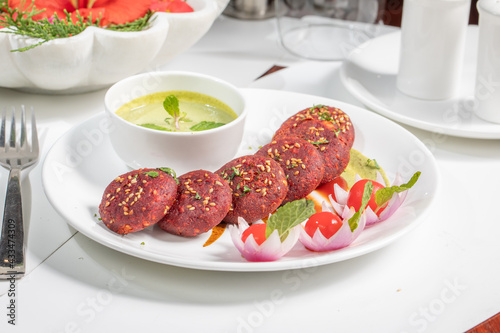 Beetroot Kawab Dish photo