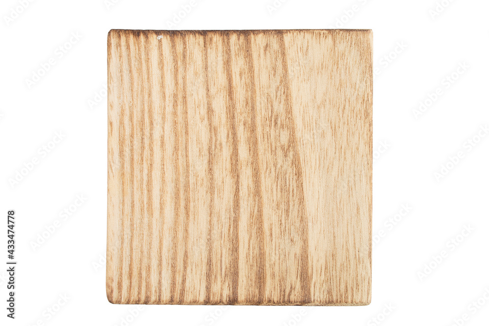 Fototapeta premium Wood block isolated