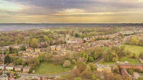 Vast residential suburbs around Norfolk Heritage Park Sheffield England photo