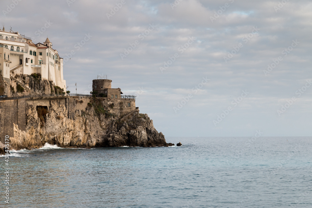 Medieval tower on the Amalfi Coast, Italy