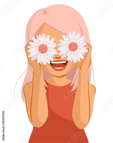Beautiful cheerful woman wi...
