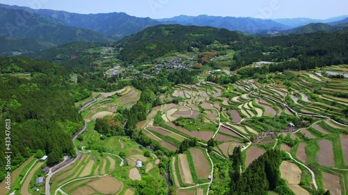 高知県本山町の吉延の棚田	