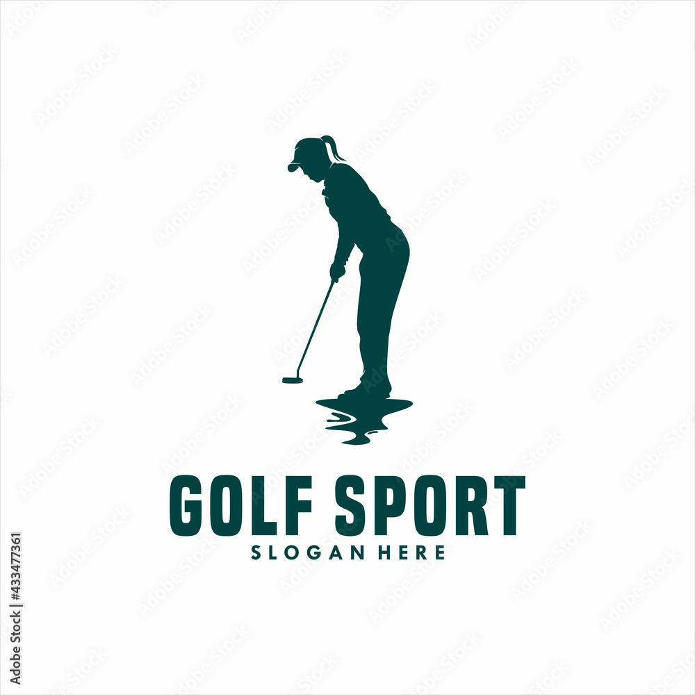 Fototapeta premium golf sport Logo Template